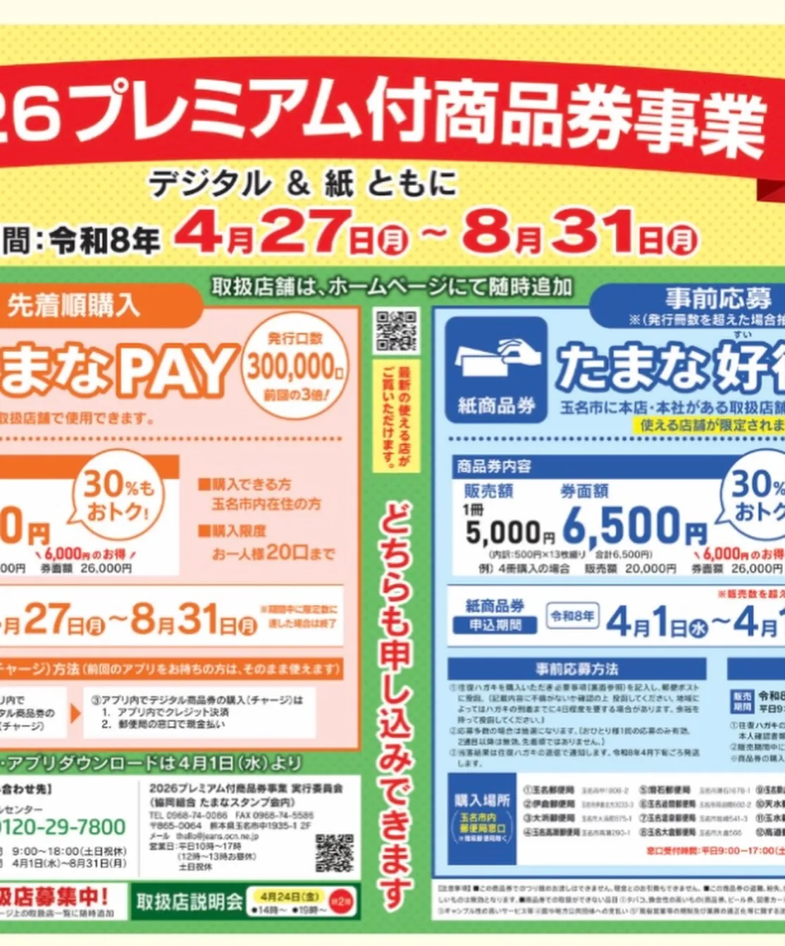 【たまな2026プレミアム付商品券】